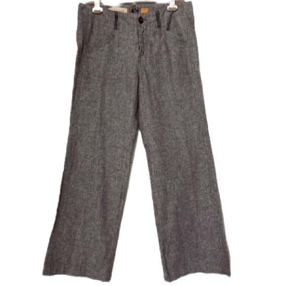 Anthropologie Linen Pilcro Heathered Wide Leg Pant Size 6 - Picture 4 of 16